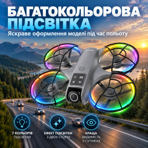 Квадрокоптер XKJ K200 MAX — дрон з HD камерою, БК моторами, Optical Flow, уникненням перешкод, пультом з екраном 5,9", до 15 хвилин польоту, дальністю до 100 м, сірий. Photo 3